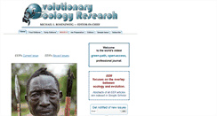 Desktop Screenshot of evolutionary-ecology.com